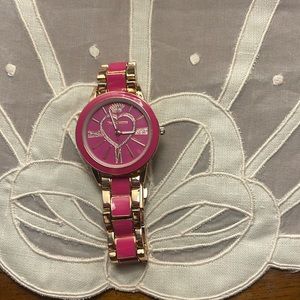 Juicy couture women watch rose gold and pink